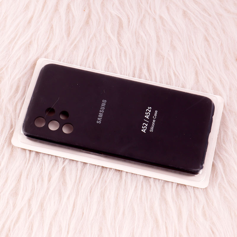 قاب سیلیکونی اصلی زیربسته سامسونگ Galaxy A52 / A52s محافظ لنزدار