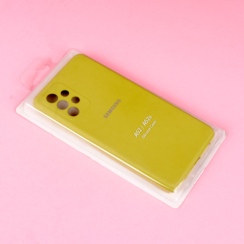 قاب سیلیکونی اصلی زیربسته سامسونگ Galaxy A52 / A52s محافظ لنزدار