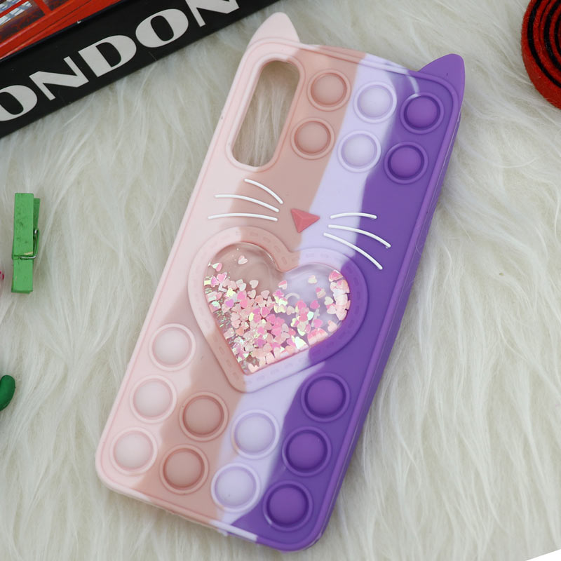 قاب اورجینال سیلیکونی آکواریومی Lucky Cat پاپیتی Samsung Galaxy A70