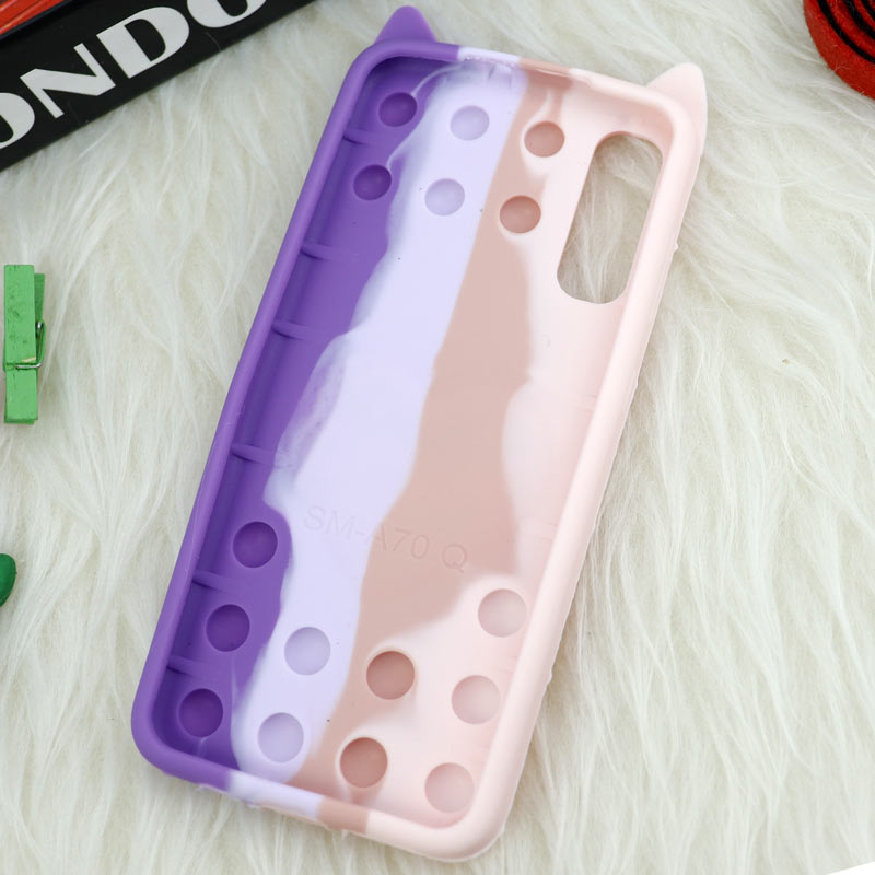 قاب اورجینال سیلیکونی آکواریومی Lucky Cat پاپیتی Samsung Galaxy A70