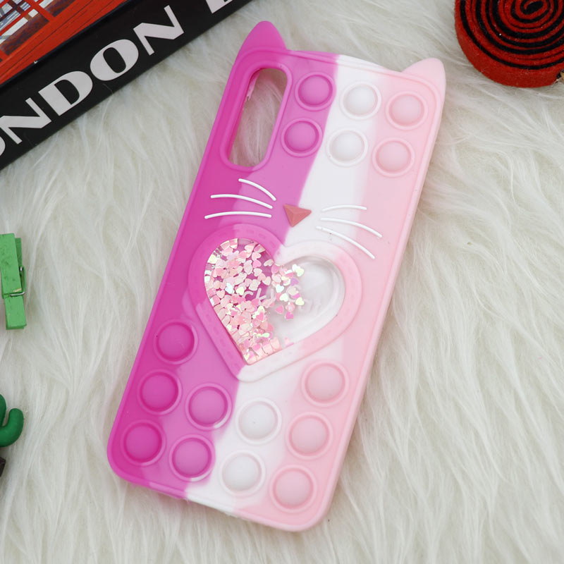 قاب اورجینال سیلیکونی آکواریومی Lucky Cat پاپیتی Samsung Galaxy A70