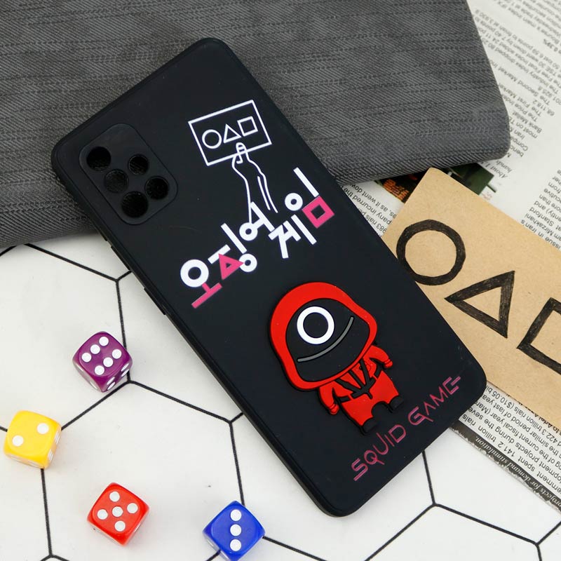 قاب سیلیکونی Squid Game محافظ لنزدار Samsung Galaxy A71