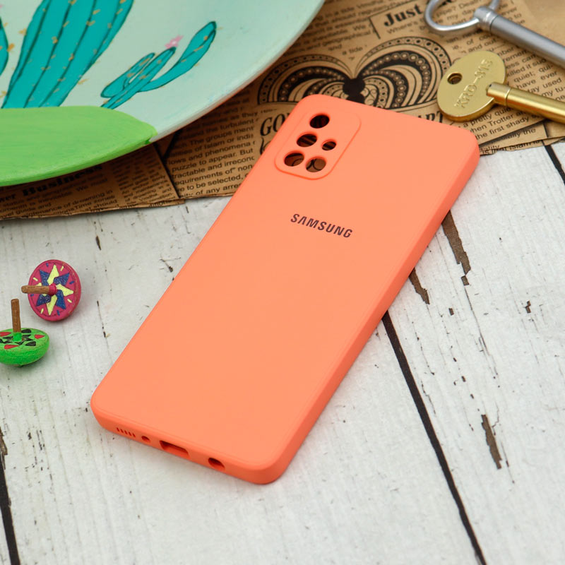 قاب سیلیکونی معمولی محافظ لنزدار Samsung Galaxy A71