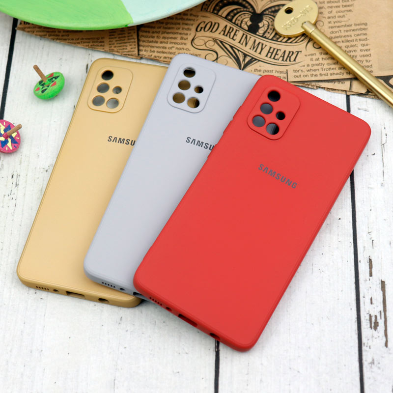 قاب سیلیکونی معمولی محافظ لنزدار Samsung Galaxy A71