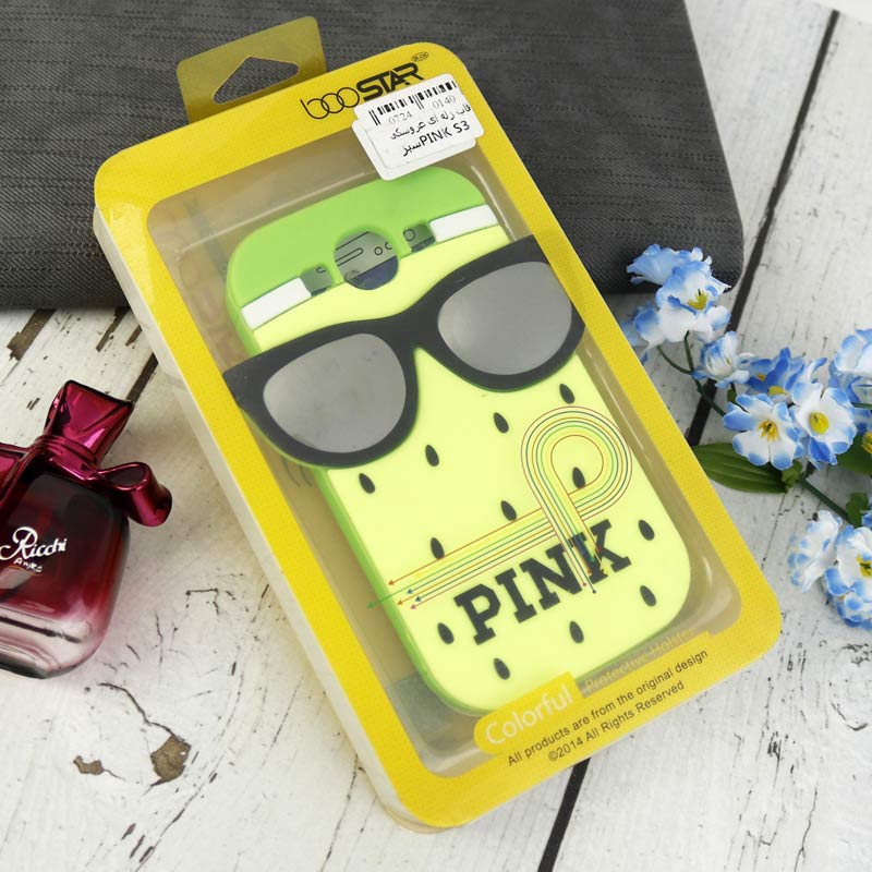 قاب ژله ای سیلیکونی عروسکی Pink سبز سامسونگ S3
