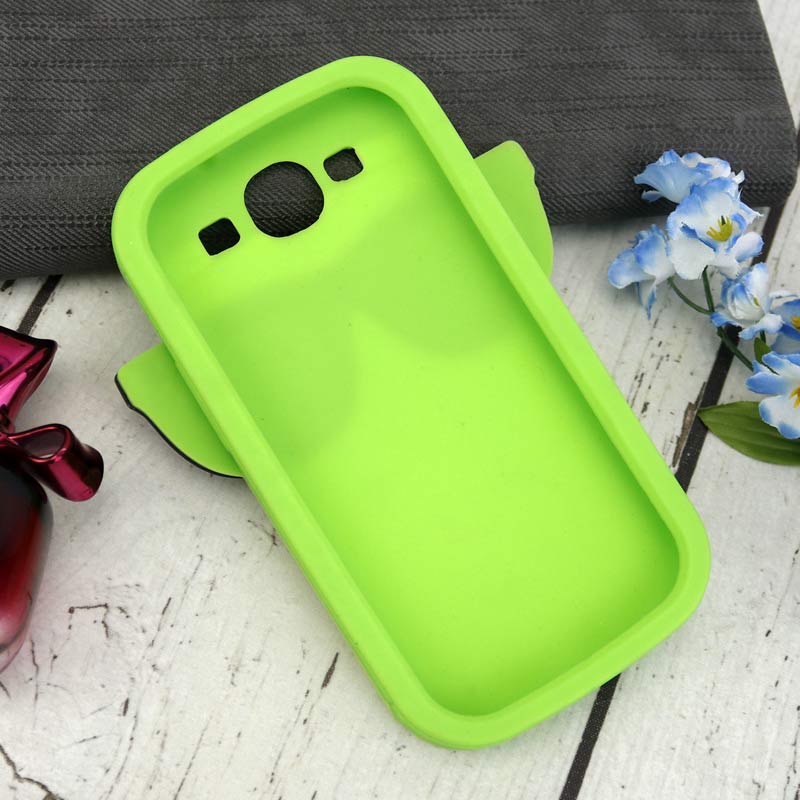 قاب ژله ای سیلیکونی عروسکی Pink سبز سامسونگ S3