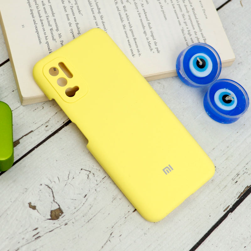 قاب سیلیکونی اصلی زیربسته شیائومی Poco M3 Pro محافظ لنزدار