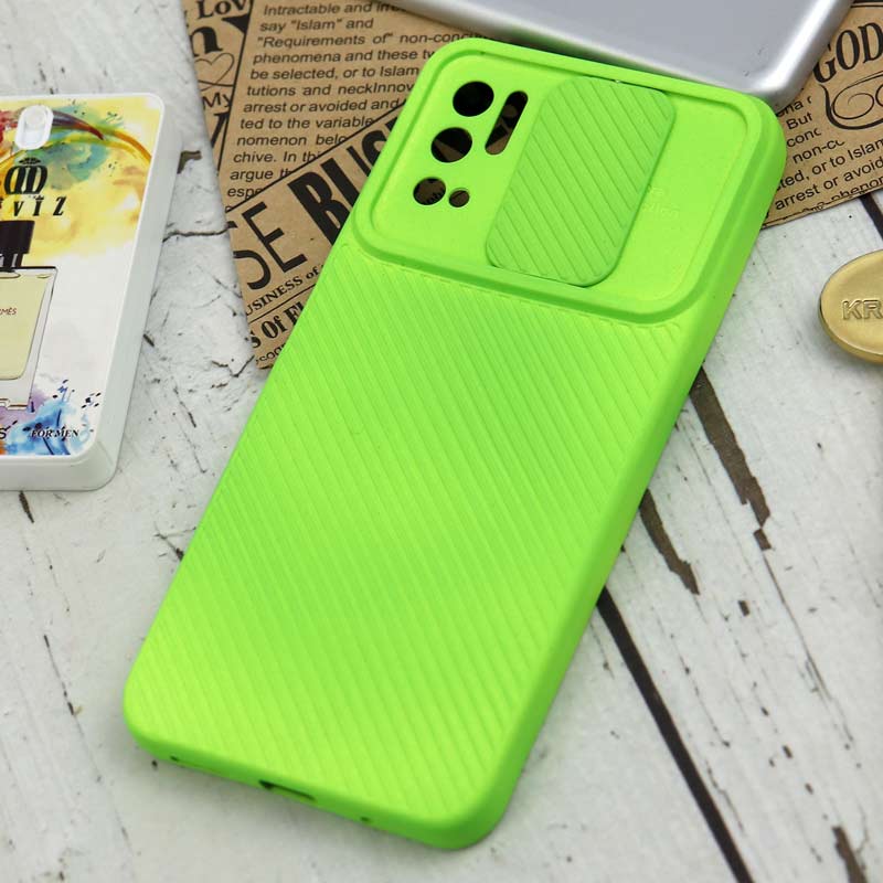 قاب سیلیکونی کبریتی محافظ لنزدار کشویی Xiaomi Poco M3 Pro