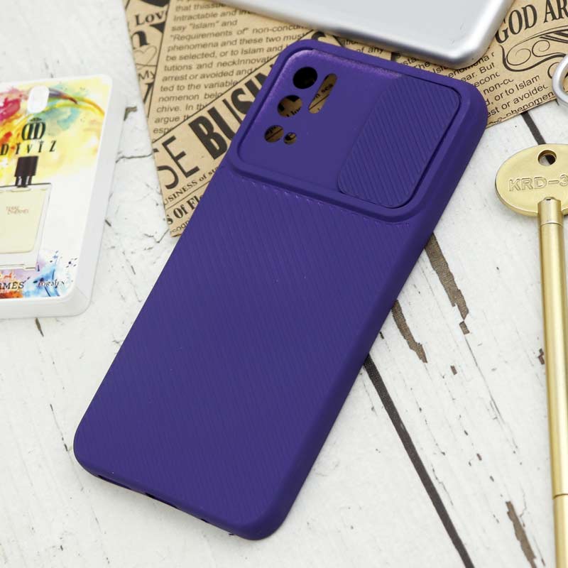 قاب سیلیکونی کبریتی محافظ لنزدار کشویی Xiaomi Poco M3 Pro
