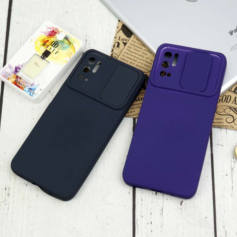 قاب سیلیکونی کبریتی محافظ لنزدار کشویی Xiaomi Poco M3 Pro
