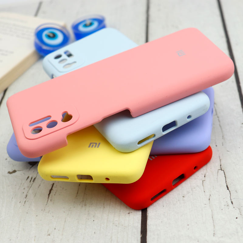 قاب سیلیکونی اصلی زیربسته شیائومی Poco M3 Pro محافظ لنزدار