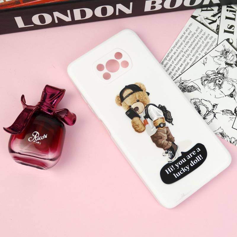 قاب طرحدار IMD 3D محافظ لنزدار Xiaomi Poco X3