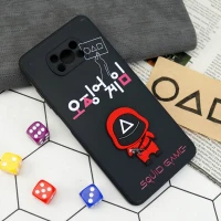قاب سیلیکونی Squid Game محافظ لنزدار Xiaomi Poco X3