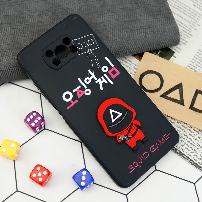 قاب سیلیکونی Squid Game محافظ لنزدار Xiaomi Poco X3