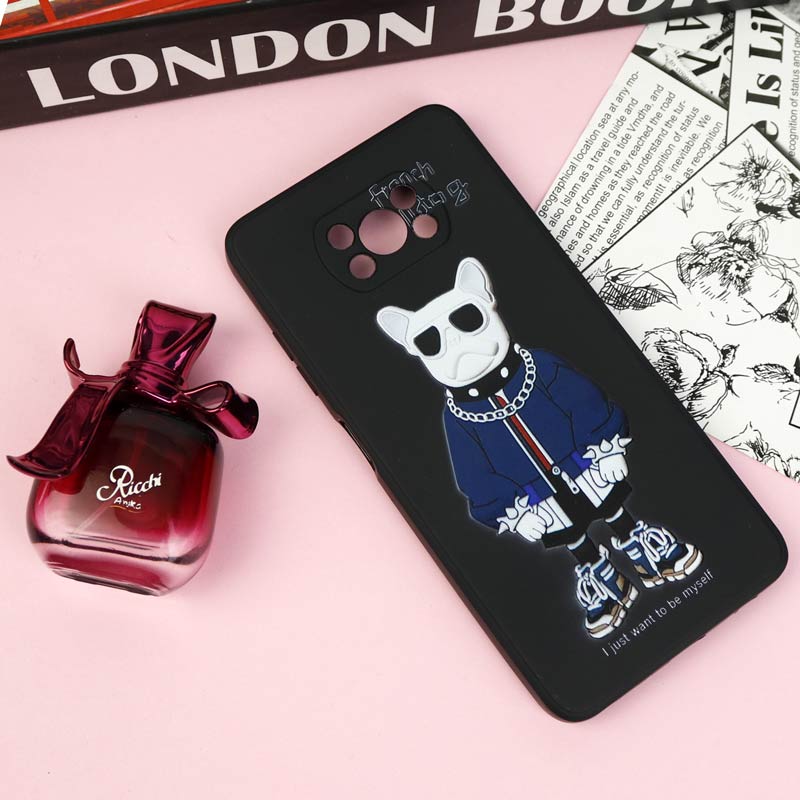 قاب طرحدار IMD 3D محافظ لنزدار Xiaomi Poco X3