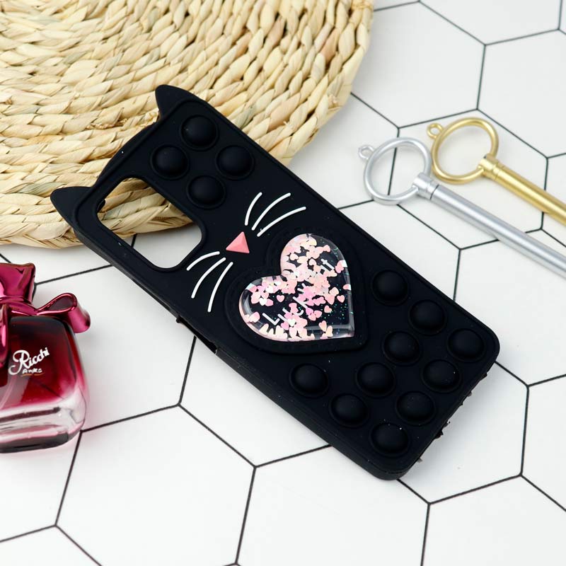 قاب اورجینال سیلیکونی آکواریومی Lucky Cat پاپیتی Xiaomi Redmi Note 10