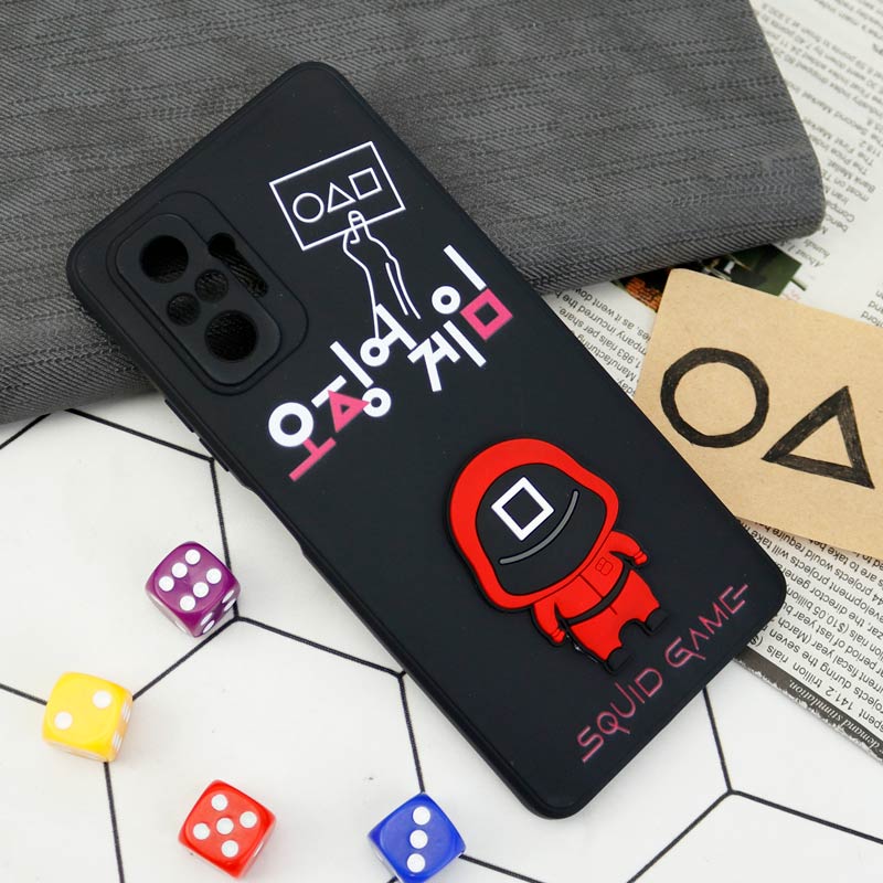قاب سیلیکونی Squid Game محافظ لنزدار Xiaomi Redmi Note 10 Pro
