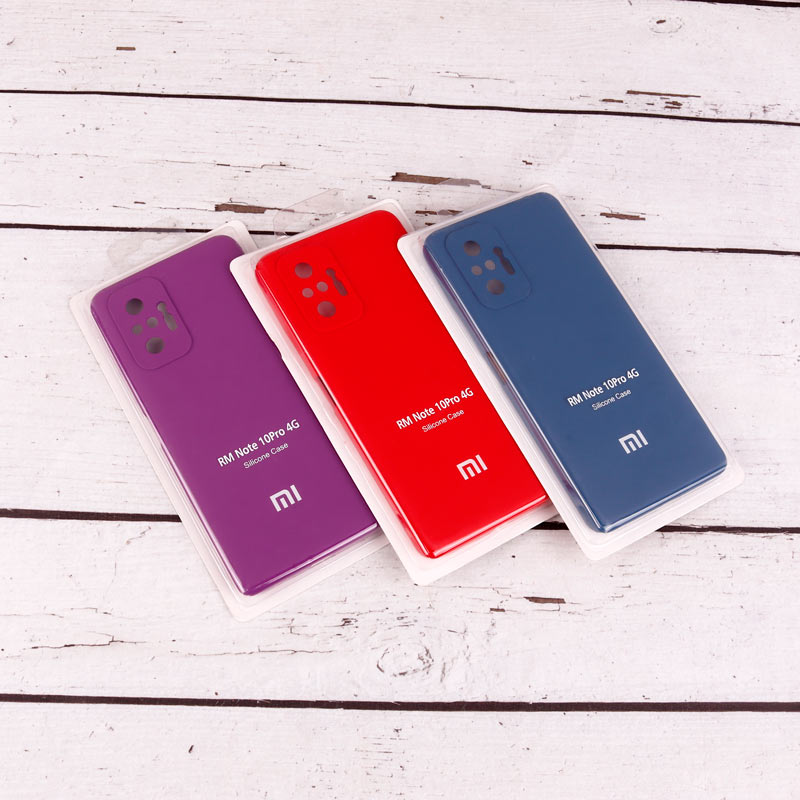 قاب سیلیکونی اصلی زیربسته شیائومی Redmi Note 10 Pro محافظ لنزدار