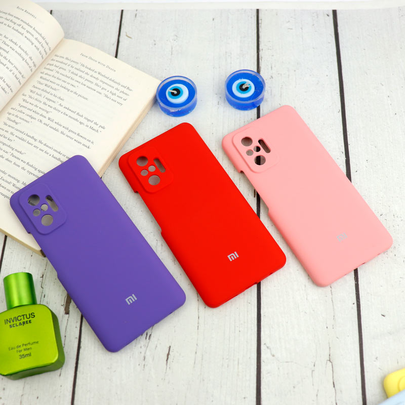 قاب سیلیکونی اصلی زیربسته شیائومی Redmi Note 10 Pro محافظ لنزدار