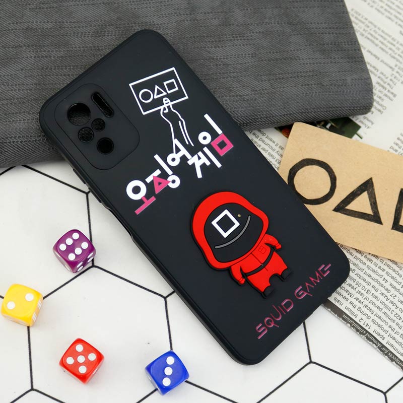 قاب سیلیکونی Squid Game محافظ لنزدار Xiaomi Redmi Note 10 / Redmi Note 10s
