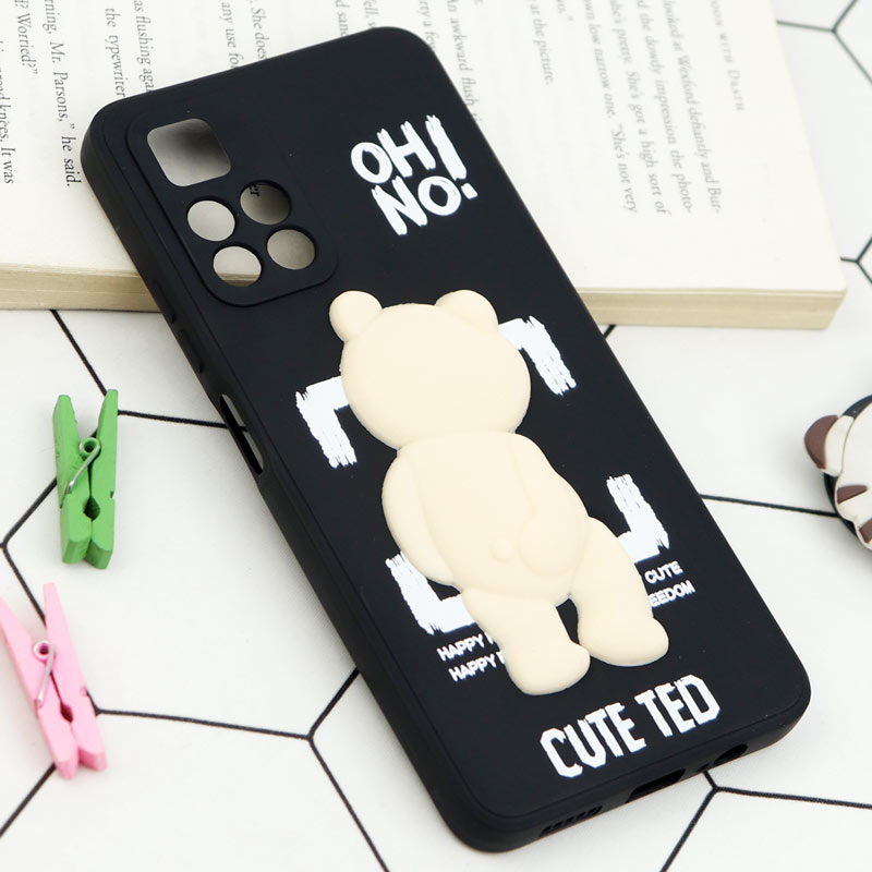 قاب سیلیکونی خرس TED محافظ لنزدار Xiaomi Redmi 10