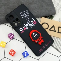 قاب سیلیکونی Squid Game محافظ لنزدار Xiaomi Redmi Note 11 Pro Plus