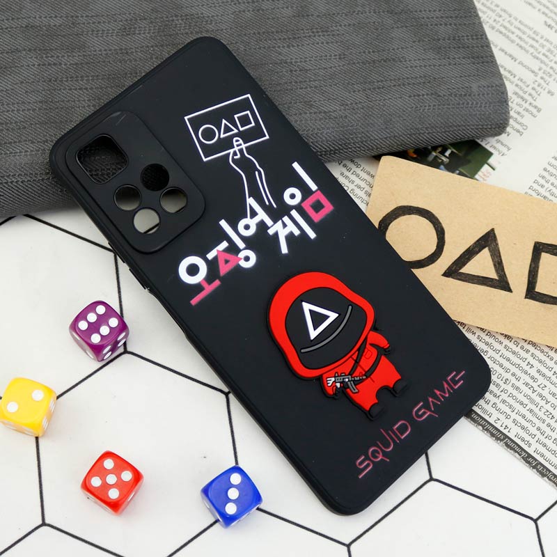 قاب سیلیکونی Squid Game محافظ لنزدار Xiaomi Redmi Note 11 Pro Plus