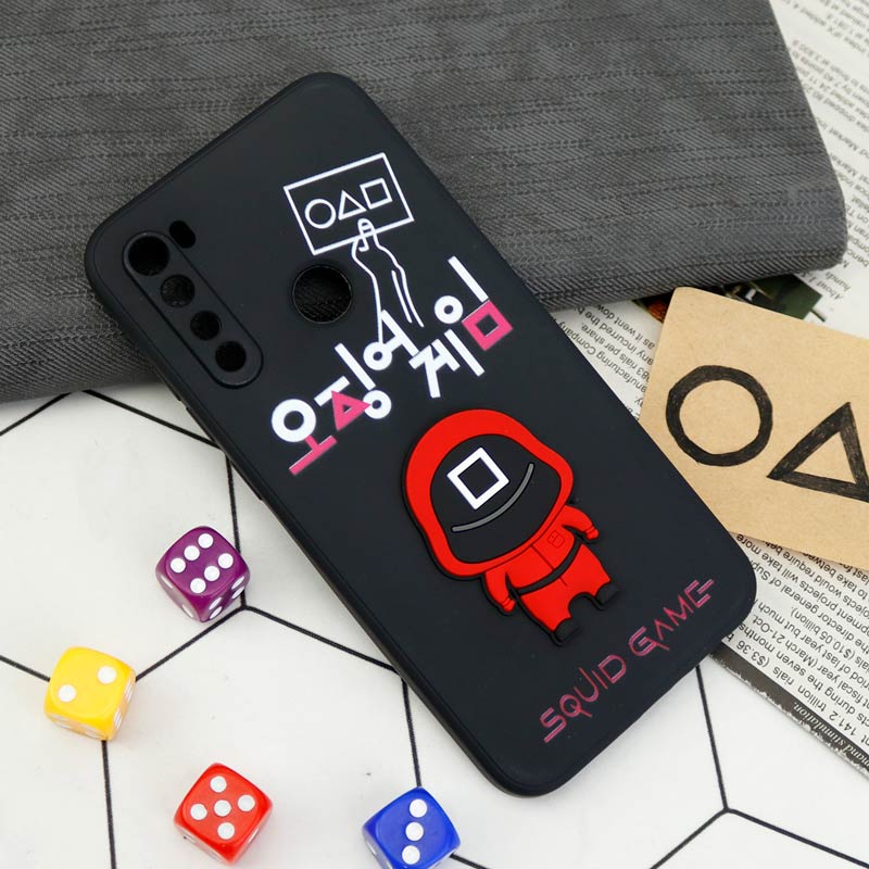 قاب سیلیکونی Squid Game محافظ لنزدار Xiaomi Redmi Note 8