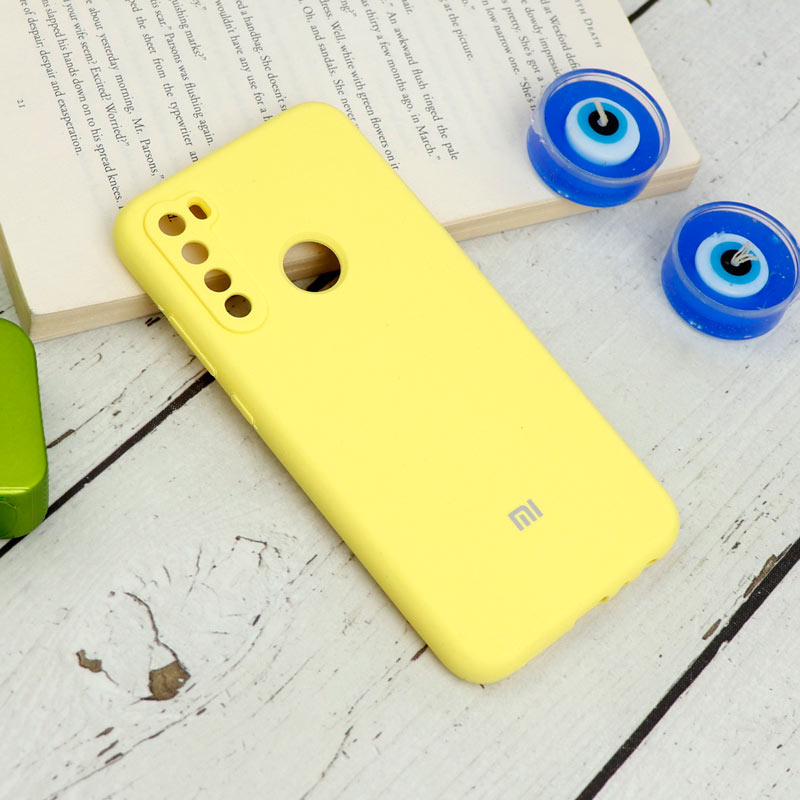 قاب سیلیکونی اصلی زیربسته شیائومی Redmi Note 8 محافظ لنزدار