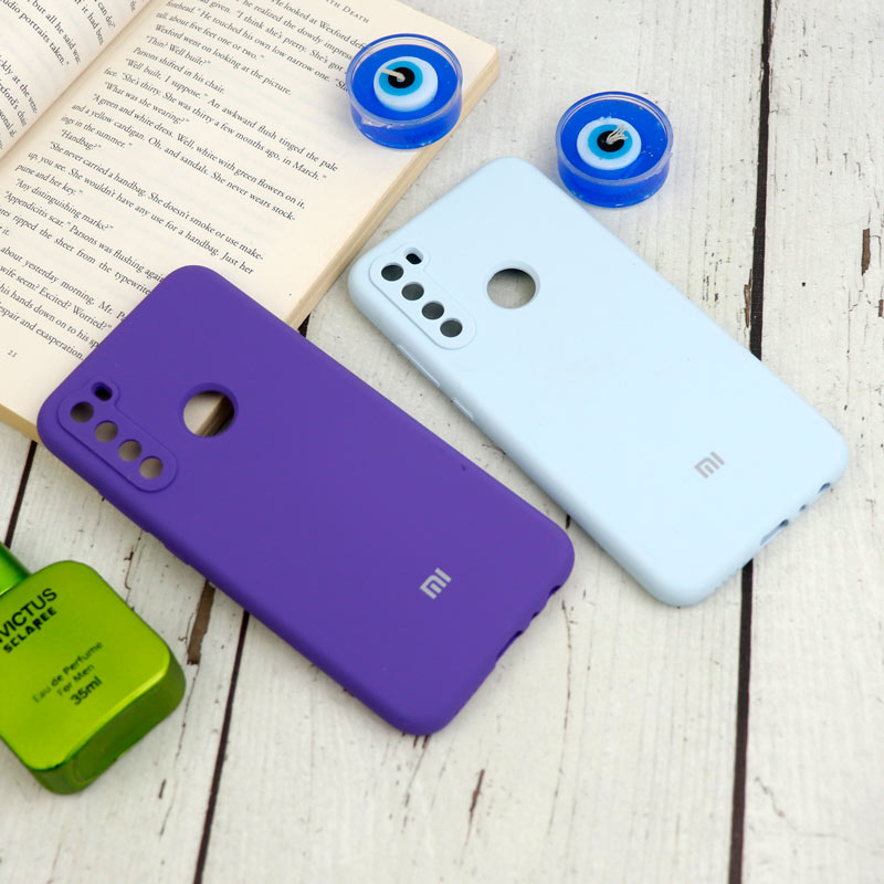 قاب سیلیکونی اصلی زیربسته شیائومی Redmi Note 8 محافظ لنزدار
