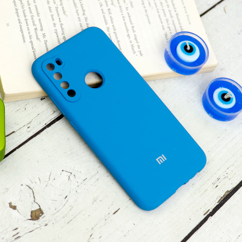 قاب سیلیکونی اصلی زیربسته شیائومی Redmi Note 8 محافظ لنزدار
