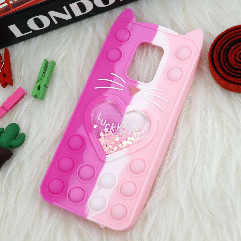 قاب اورجینال سیلیکونی آکواریومی Lucky Cat پاپیتی Xiaomi Redmi Note 9s / Note 9 Pro