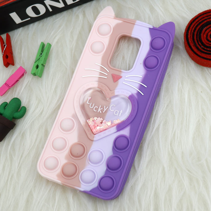 قاب اورجینال سیلیکونی آکواریومی Lucky Cat پاپیتی Xiaomi Redmi Note 9s / Note 9 Pro