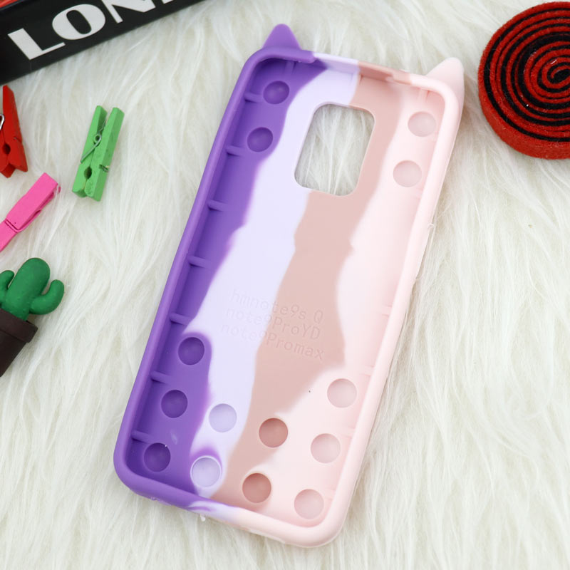 قاب اورجینال سیلیکونی آکواریومی Lucky Cat پاپیتی Xiaomi Redmi Note 9s / Note 9 Pro