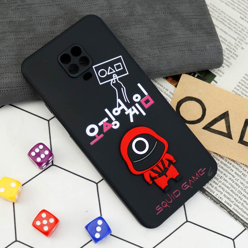 قاب سیلیکونی Squid Game محافظ لنزدار Xiaomi Redmi Note 9s / Redmi Note 9 Pro