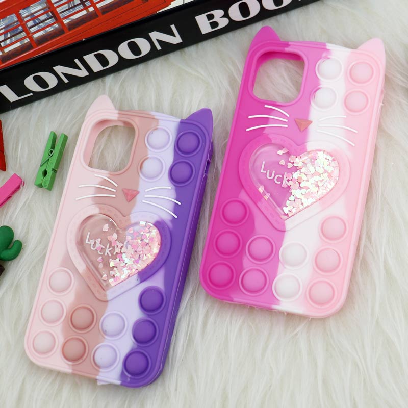 قاب اورجینال سیلیکونی آکواریومی Lucky Cat پاپیتی iPhone 11