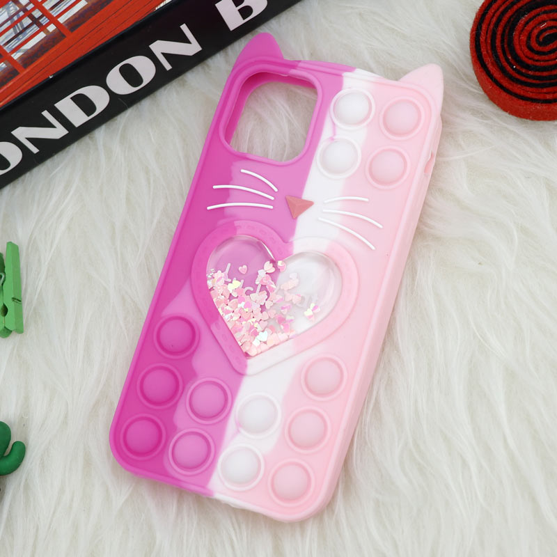 قاب اورجینال سیلیکونی آکواریومی Lucky Cat پاپیتی iPhone 11 Pro Max