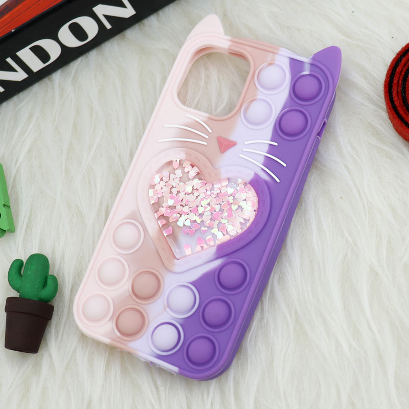 قاب اورجینال سیلیکونی آکواریومی Lucky Cat پاپیتی iPhone 12 Pro