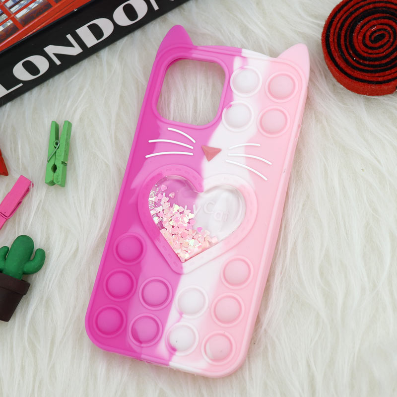 قاب اورجینال سیلیکونی آکواریومی Lucky Cat پاپیتی iPhone 12 Pro Max