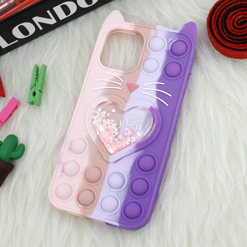 قاب اورجینال سیلیکونی آکواریومی Lucky Cat پاپیتی iPhone 12 Pro Max