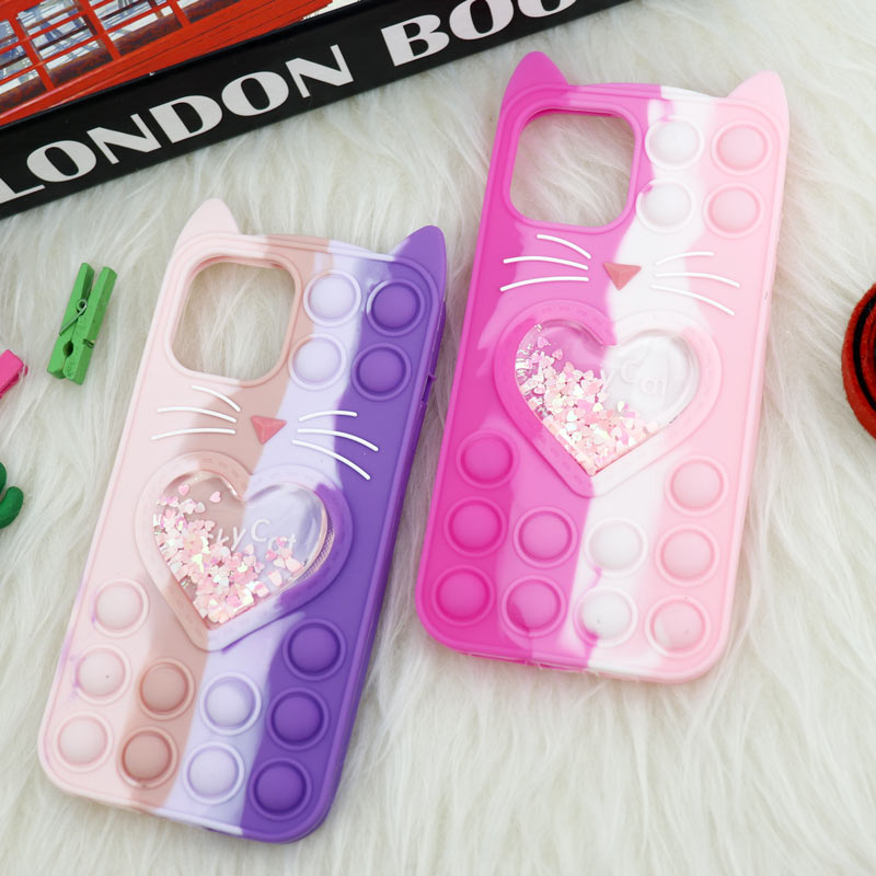 قاب اورجینال سیلیکونی آکواریومی Lucky Cat پاپیتی iPhone 12 Pro Max