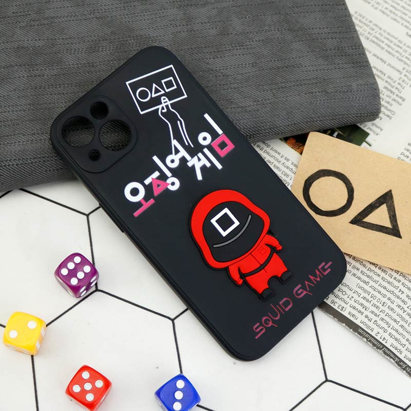 قاب سیلیکونی Squid Game محافظ لنزدار iPhone 13