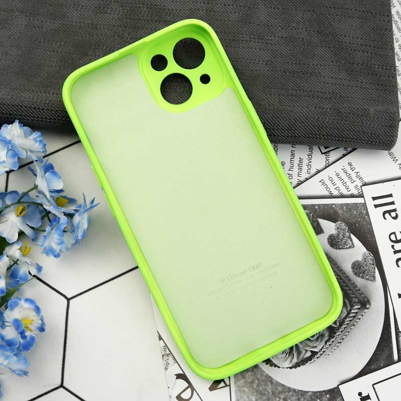 قاب سیلیکونی کبریتی محافظ لنزدار کشویی iPhone 13