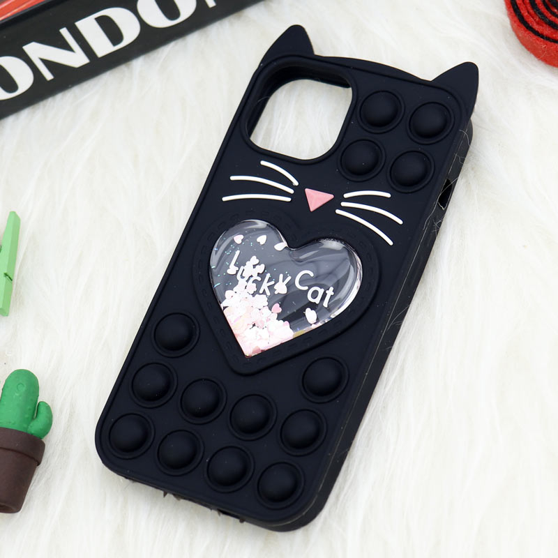 قاب اورجینال سیلیکونی آکواریومی Lucky Cat پاپیتی iPhone 13