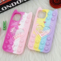 قاب اورجینال سیلیکونی آکواریومی Lucky Cat پاپیتی iPhone 13
