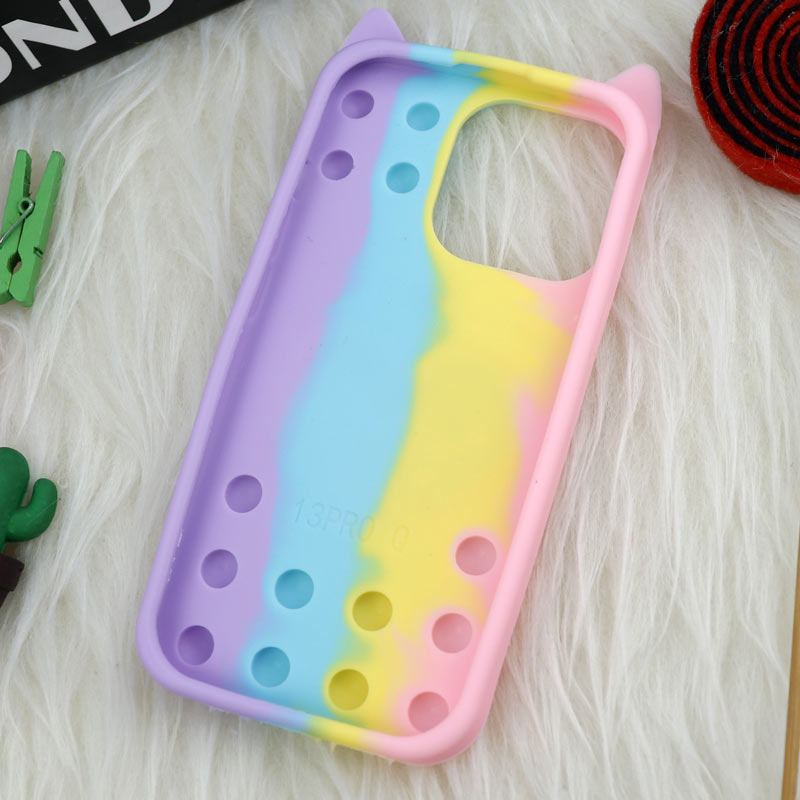 قاب اورجینال سیلیکونی آکواریومی Lucky Cat پاپیتی iPhone 13 Pro