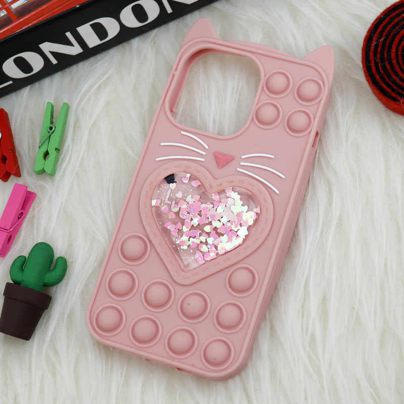 قاب اورجینال سیلیکونی آکواریومی Lucky Cat پاپیتی iPhone 13 Pro