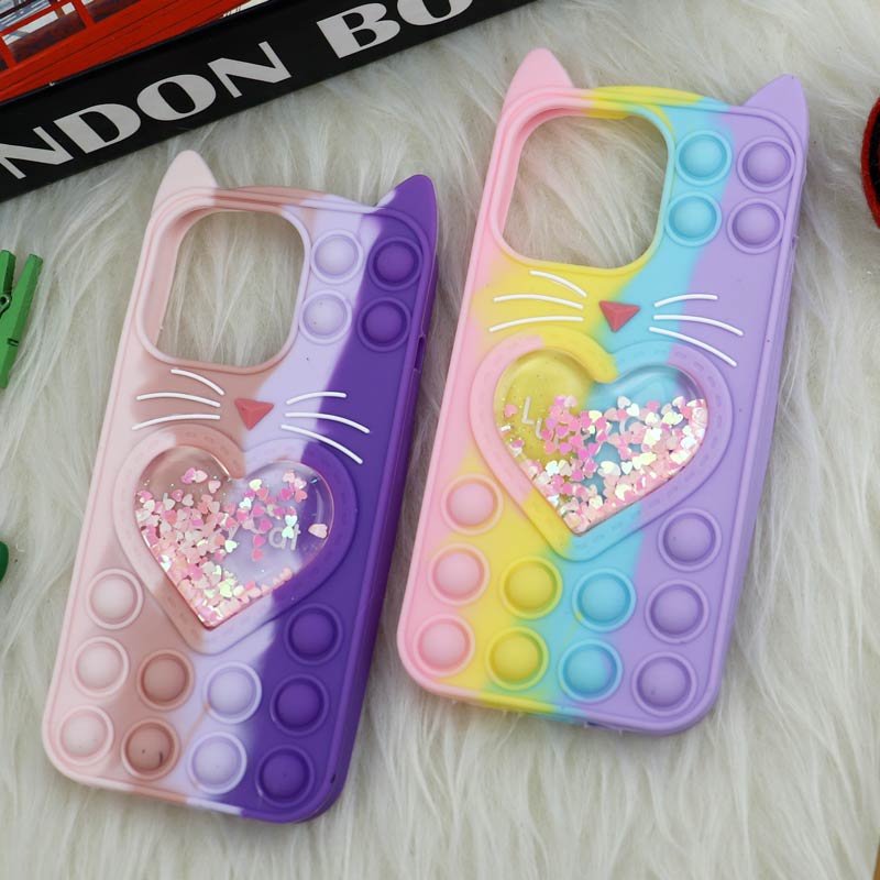 قاب اورجینال سیلیکونی آکواریومی Lucky Cat پاپیتی iPhone 13 Pro