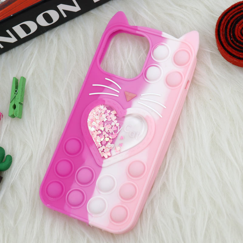 قاب اورجینال سیلیکونی آکواریومی Lucky Cat پاپیتی iPhone 13 Pro Max