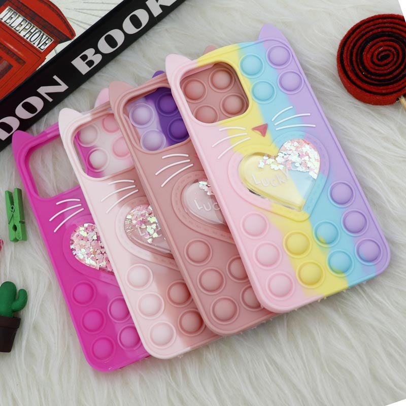 قاب اورجینال سیلیکونی آکواریومی Lucky Cat پاپیتی iPhone 13 Pro Max